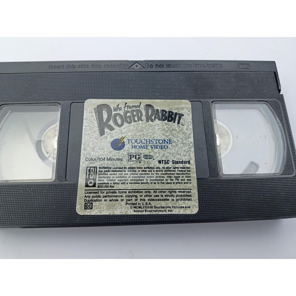 Touchstone Home Video Who Framed Roger Rabbit VHS NTSC PG 1988 tape only